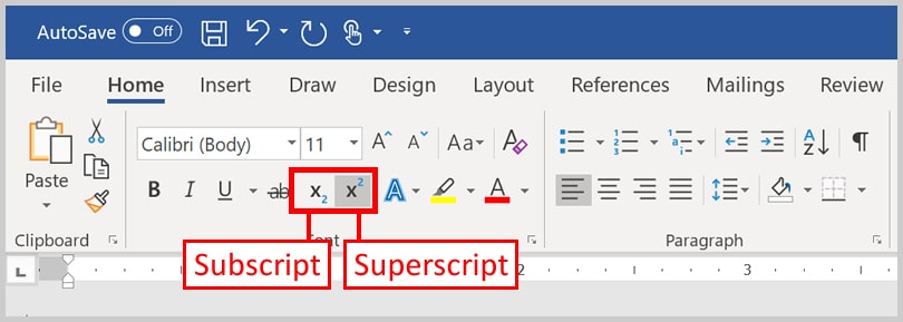 how to make superscript in word on mac